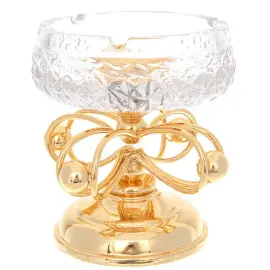 Хрустальная конфетница на ножке, 14 см
