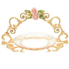 Хрустальная конфетница с ручками