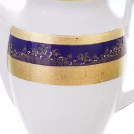 Кофейный сервиз "Constanza Cobalt Gold" на 6 персон, 17 предметов