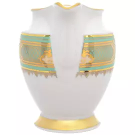 Кофейный сервиз из фарфора "Donna Seladon gold"