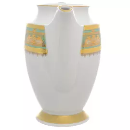 Кофейный сервиз из фарфора "Donna Seladon gold"