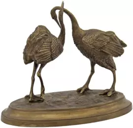 Скульптура бронзовая "Даурский журавль"