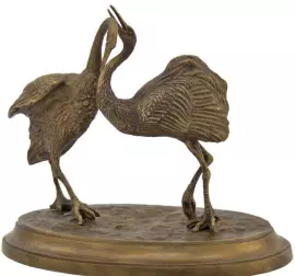 Скульптура бронзовая "Даурский журавль"