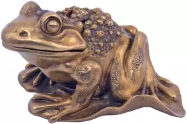 Шкатулка "Лягушка на листе"