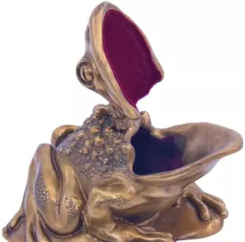Шкатулка "Лягушка на листе"