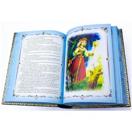Подарочная книга в кожаном переплете "Народные русские сказки из сборника А. Н. Афанасьева" Подарочная книга в кожаном переплете "Народные русские сказки из сборника А. Н. Афанасьева"