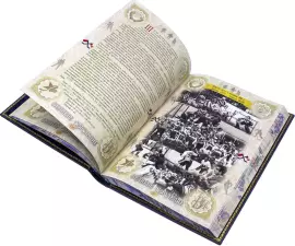 Подарочная книга в кожаном переплете "Хоккей" в коробе