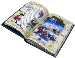Подарочная книга в кожаном переплете "Хоккей" в коробе