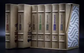 Подарочная книга в кожаном переплете "Собрание сочинений Михаил Жванецкий, 7 томов" Подарочная книга в кожаном переплете "Собрание сочинений Михаил Жванецкий, 7 томов"