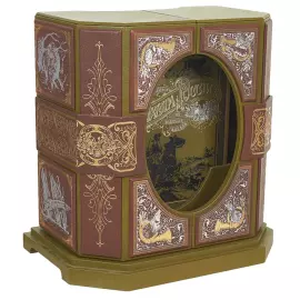 Икона с драгоценными камнями "Казанская Богоматерь" с топазами позолоченная маленькая.