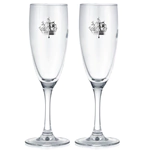 Set of champagne glasses for 2 persons "Leningrad"