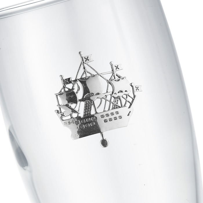 Set of champagne glasses for 2 persons "Leningrad"