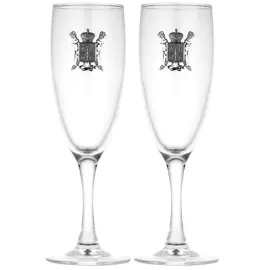 Набор бокалов для шампанского "Петербург" на 2 персоны