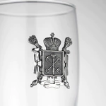 Set of champagne glasses for 2 persons "Petersburg"