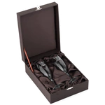 Set of champagne glasses for 2 persons "Petersburg"
