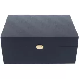 Коробка подарочная с фурнитурой 35х26х15см синяя