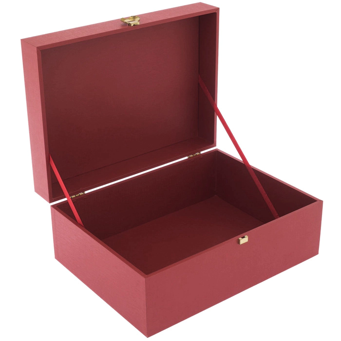 Gift box with accessories 35x26x15cm red