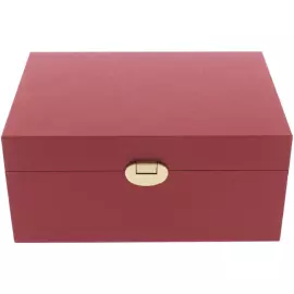 Коробка подарочная с фурнитурой 22х16х10см красная