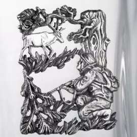 Crystal decanter "Hunting"