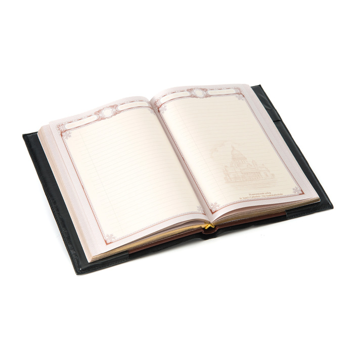 Leather-bound diary "Police"