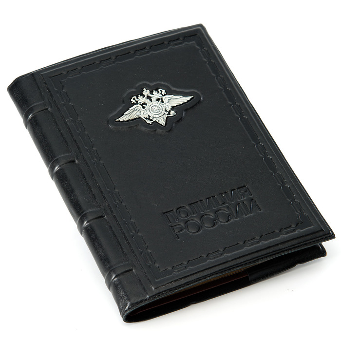 Leather-bound diary "Police"