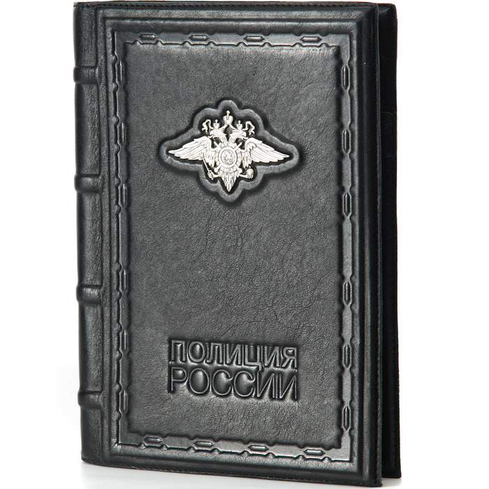 Leather-bound diary "Police"
