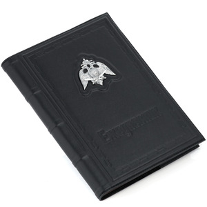 Rosgvardiya leather-bound diary