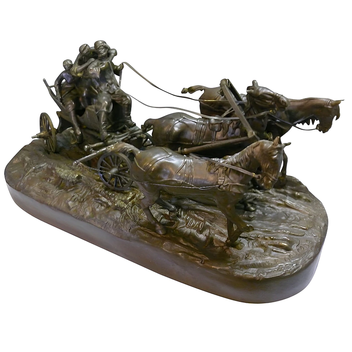 Bronze sculpture "Troika"
