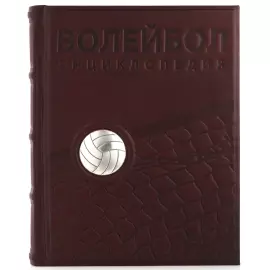 Книга в кожаном переплете "Волейбол"