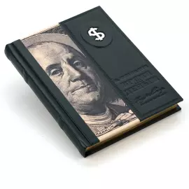 Книга в кожаном переплете "Время-деньги!"