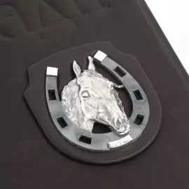 The leather-bound book "Horses"