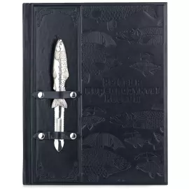 Книга в кожаном переплете "Рыбы и морепродукты России"