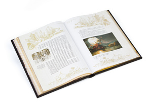 The leather-bound book "Royal Amusements"