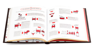 The leather-bound book "Wine"
