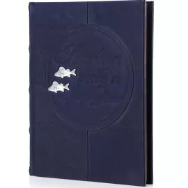 Книга в кожаном переплете "Готовим из рыбы"