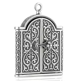 Silver folding "Our Lady of Iver" small