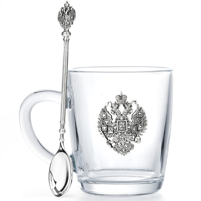 Tea mug with a spoon "Empire"