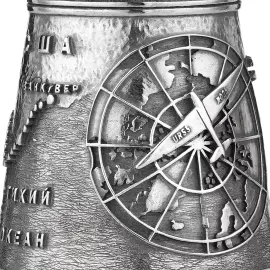 Серебряная рюмка "Чкалов"