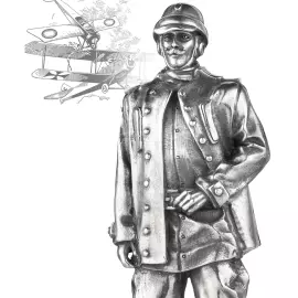 Серебряная рюмка "Нестеров