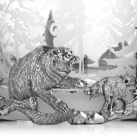 A glass for whiskey "Hunting"