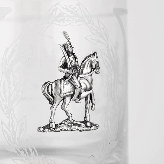 Set of whiskey glasses for 2 persons "Hussar ballad"