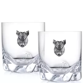 Набор стаканов для виски на 2 персоны "Кабаны"