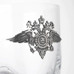 A set of whiskey glasses for 2 persons "Police"