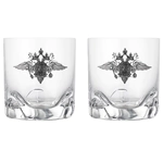 A set of whiskey glasses for 2 persons "Police"