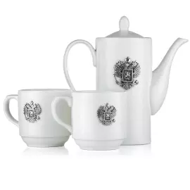 Фарфоровый чайный набор "Держава" на 2 персоны