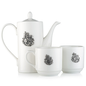 Porcelain tea set for 2 persons "George the Victorious"