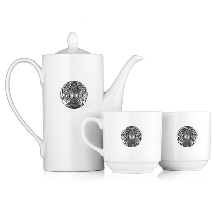 Porcelain tea set for 2 persons "Kazakhstan"