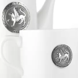 Фарфоровый чайный набор "Татарстан" на 2 персоны