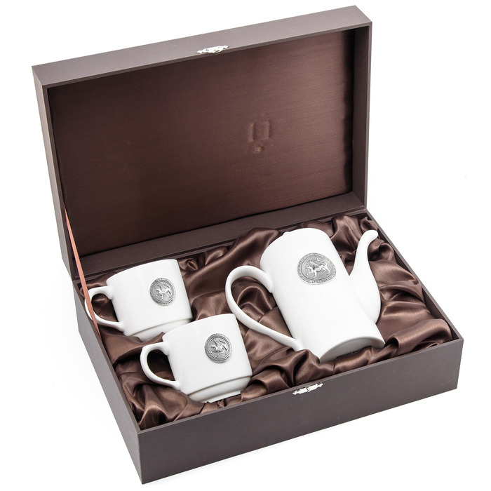 Porcelain tea set for 2 persons "Tatarstan"