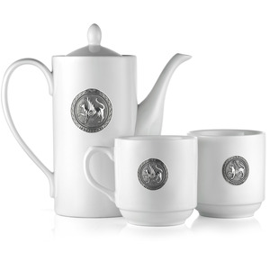 Porcelain tea set for 2 persons "Tatarstan"